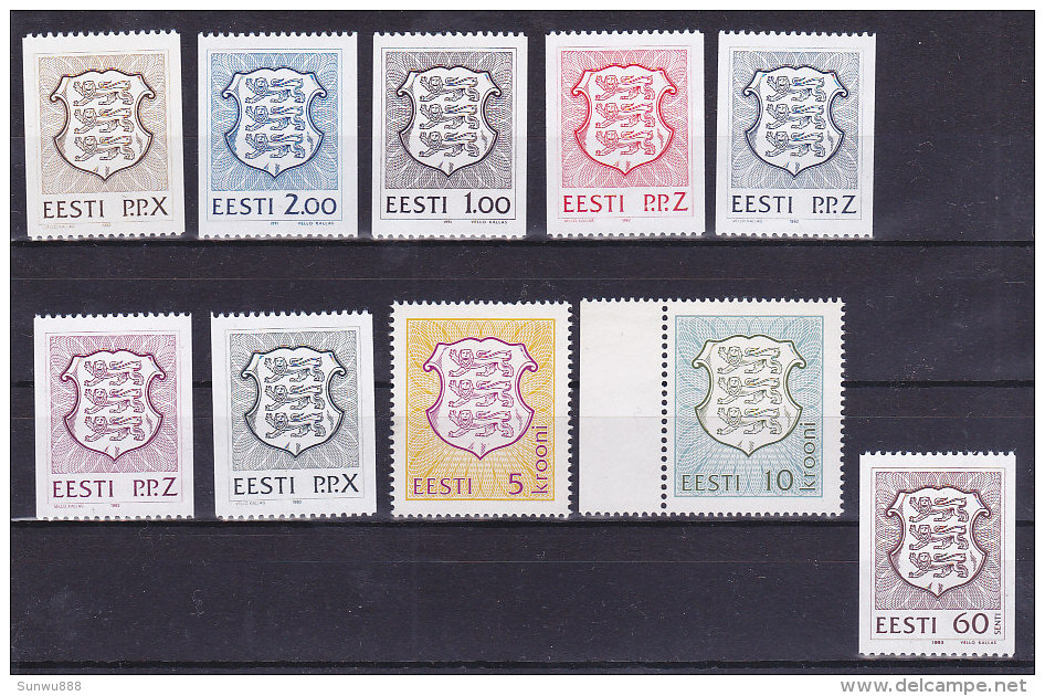 Estonie -Eesti - Lot +50 stamps (new) 1992-94 (Scott 231-34 237-243 244 245 248 264-65- ...see scans