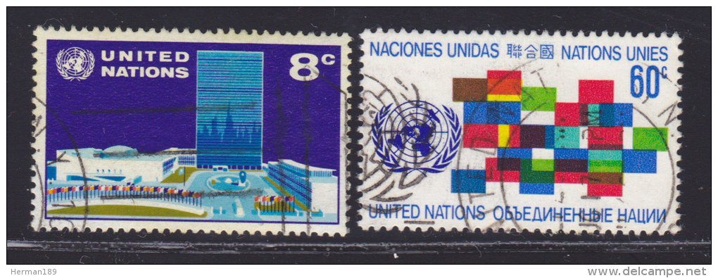 NATIONS UNIES NEW-YORK N°  215 &amp; 216 ° Oblitérés, Used, TB  (D1395) - Gebruikt