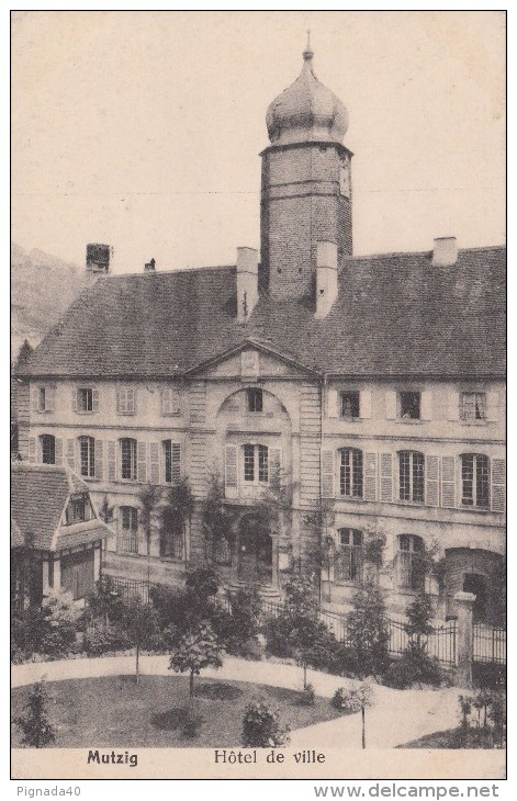 Cp , 67 , MUTZIG , Hôtel De Ville - Mutzig