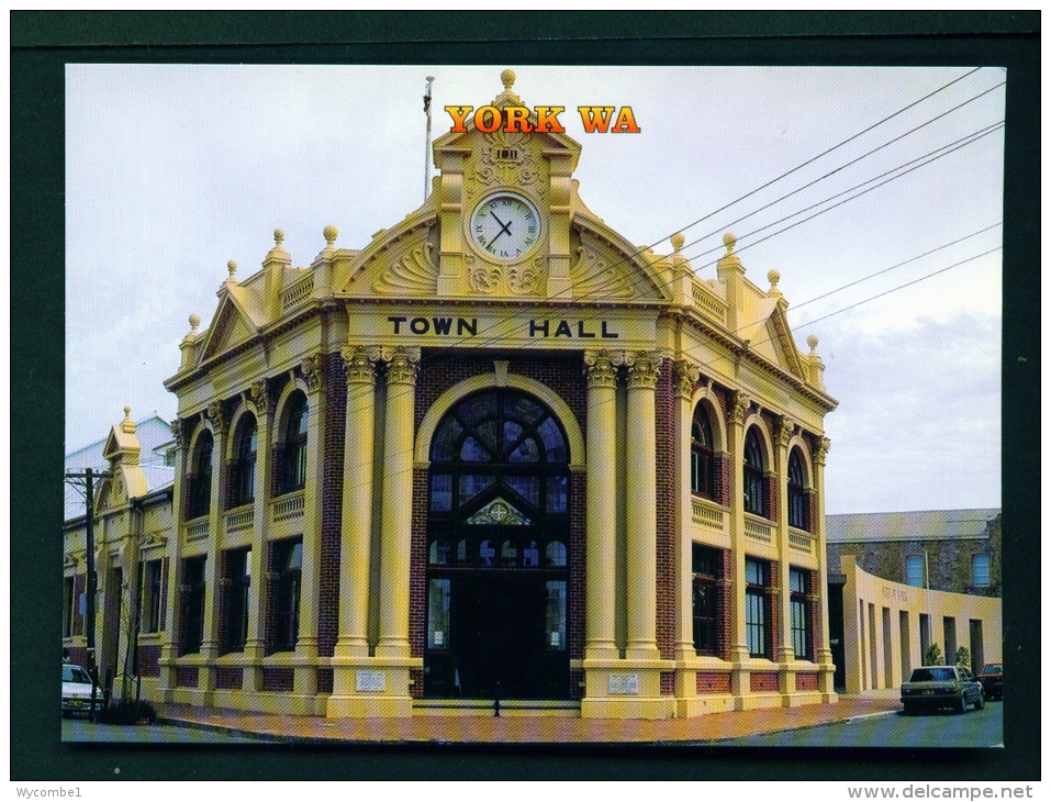 AUSTRALIA  -  York Town Hall  Unused Postcard - Other & Unclassified