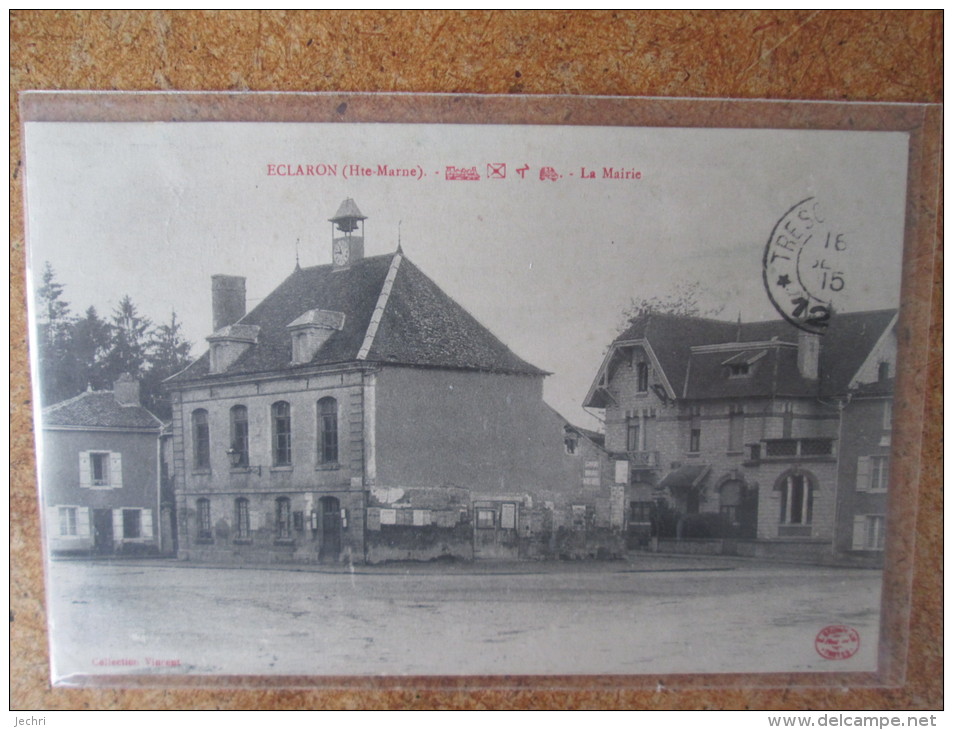 ECLARON LA MAIRIE  Cachet Tresor Et Poste - Eclaron Braucourt Sainte Liviere