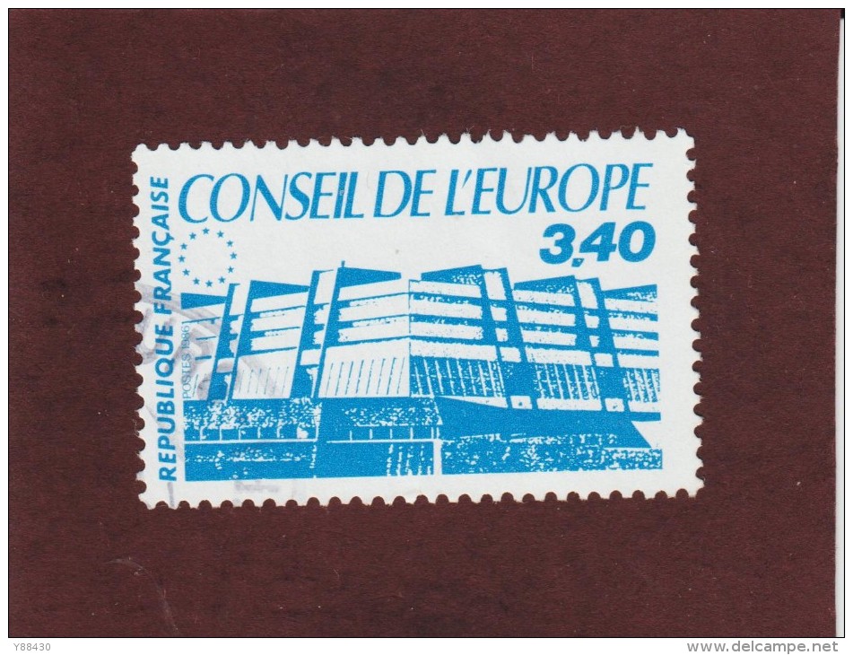 95  De  1986  -  Oblitéré  -  TIMBRE De SERVICE :  CONSEIL  DE  L´ EUROPE - Used