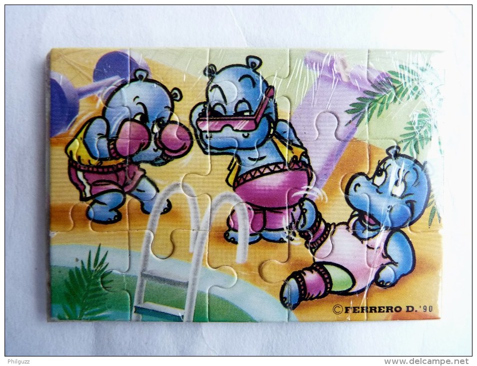 KINDER PUZZLE HAPPY HYPO 90 Complet 1 RARE Sans BPZ - Puzzels