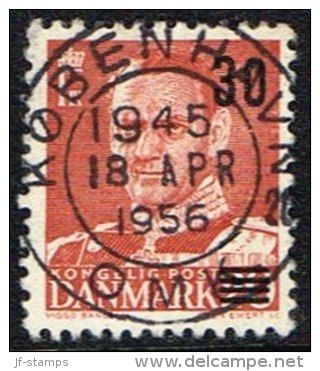 1955. Fr. IX. 30/25 Øre LUX KØBENHAVN OMK 18 APT 1956. (Michel: 361) - JF164700 - Ungebraucht