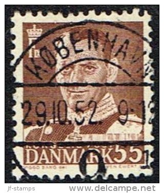 1952. Fr. IX 55 øre LUX KØBENHAVN 29.10.52.  (Michel: 315) - JF164715 - Neufs