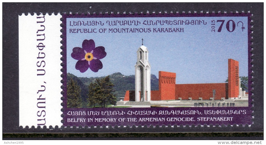 Armenia Karabakh 2015, Belfry In Memory Of The Armenian Genocide, Monument In Stepanakert- MNH ** - Denkmäler
