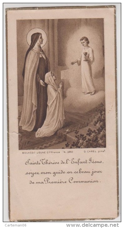 Image Pieuse - Sainte Thérèse De L'enfant Jésus, Soyez Mon Guide .... - Bouasse N° 380 - G. Carel - Images Religieuses