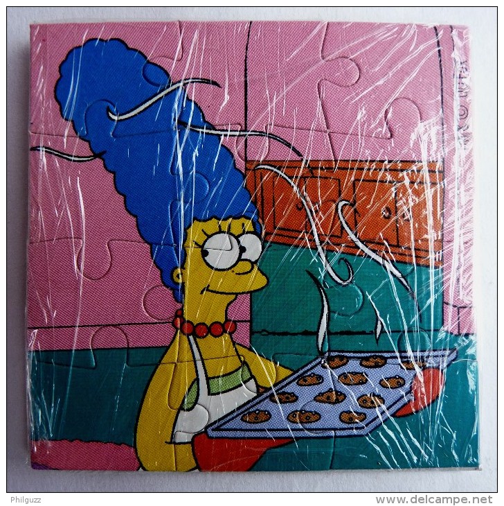 PAS KINDER PUZZLE TOMBOLA SIMPSON 2000 COMPLET AVEC BPZ 2 - Puzzles