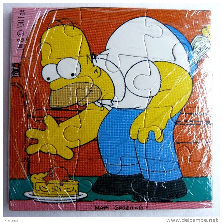 PAS KINDER PUZZLE TOMBOLA SIMPSON 2000 COMPLET AVEC BPZ 3 - Puzzles