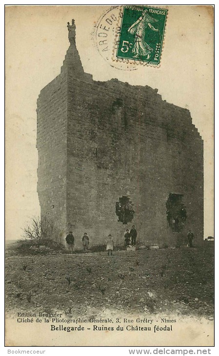 30 BELLEGARDE   RUINES DU CHATEAU FEODAL - Bellegarde