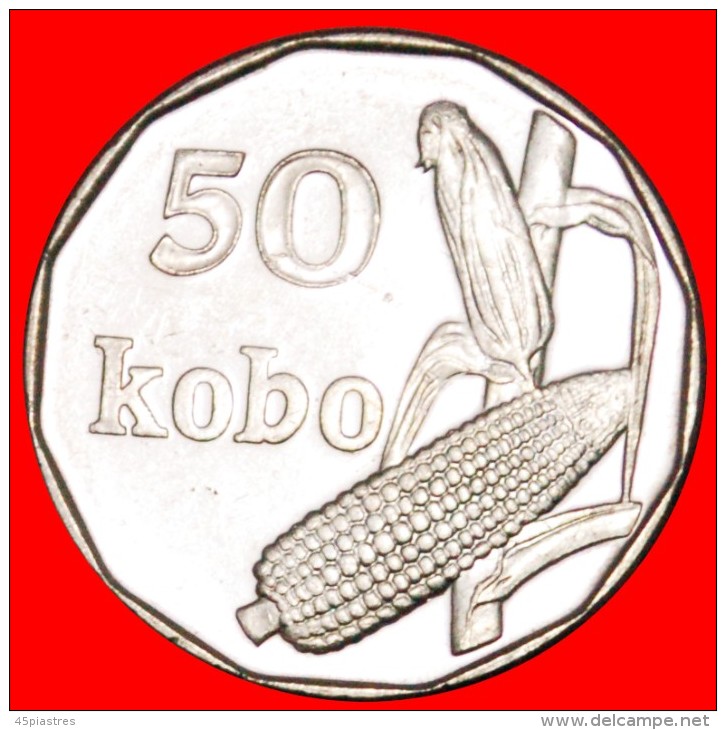 * CORN: NIGERIA ★ 50 KOBO 2006 MINT LUSTRE! LOW START &#9733; NO RESERVE!!! - Nigeria