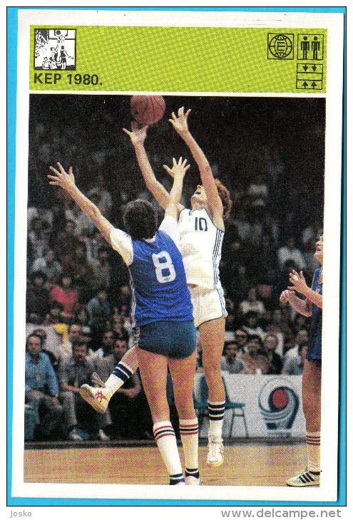 FIBA EuroBasket Women 1980. - Yugoslavia Vintage Card Svijet Sporta * Basketball Basket-ball Baloncesto Pallacanestro - Baloncesto