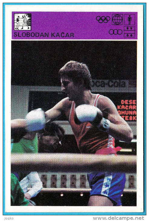 SLOBODAN KACAR - Yugoslavia Vintage Card Svijet Sporta * Boxing Boxe Boxeo Boxen Pugilato Boksen - Trading Cards