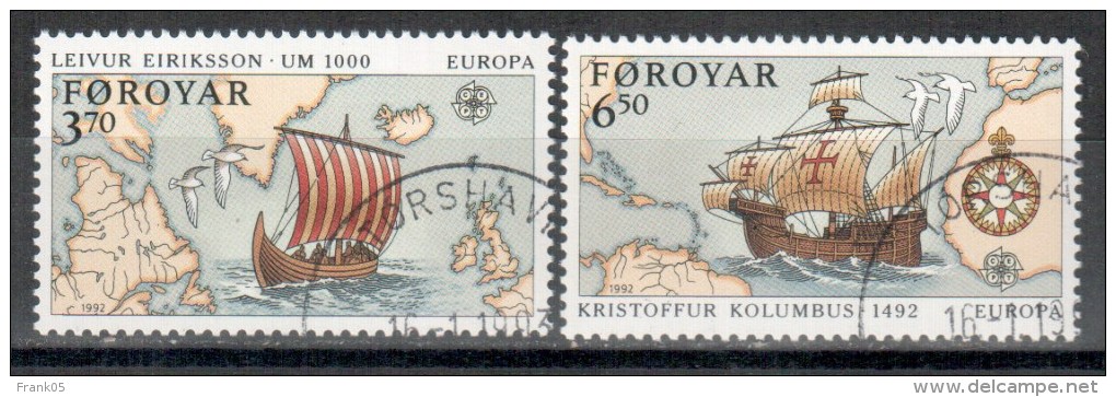 Färöer / Faroer / Féroé 1992 Satz/set EUROPA Gestempelt/used - 1992