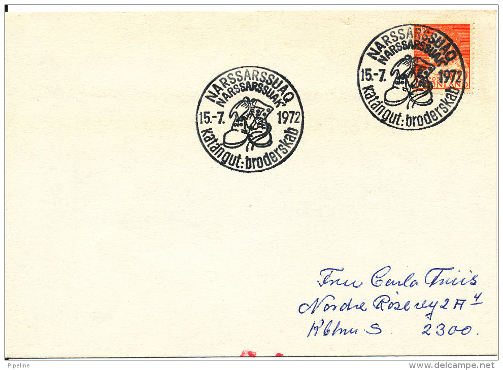 Greenland Cover Narssarssuaq 15-7-1972 Special Cancel Boy Scout Meeting In Narssarssuaq - Covers & Documents