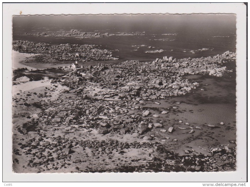 CPSM Grand Format - BRIGOGNAN - Phare De Pontusval - LA FRANCE VUE DU CIEL - Brignogan-Plage