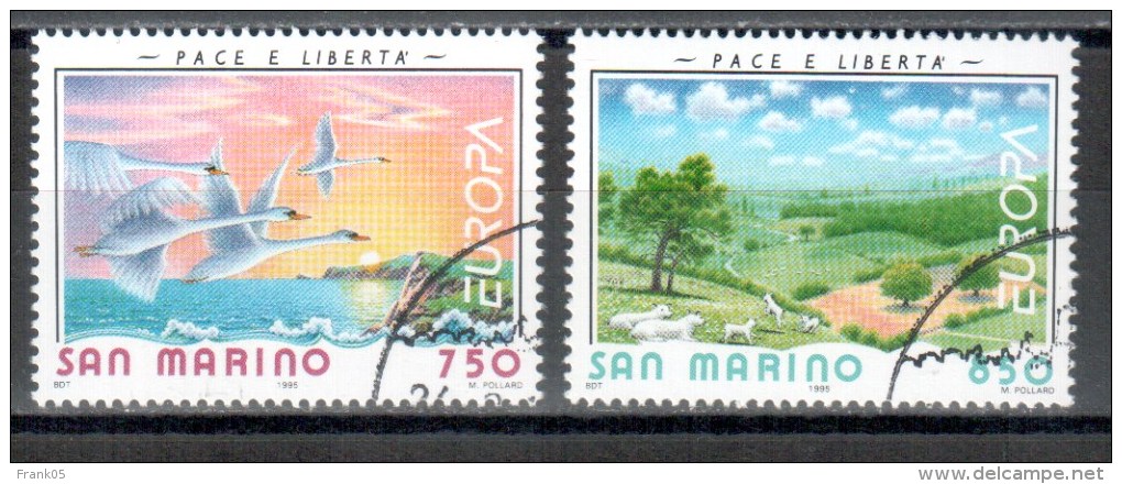 San Marino / Saint Marin 1995 Satz/set EUROPA Gestempelt/used - 1995
