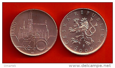 Czech Republic Tschechische Republik TSCHECHIEN 2009 10 Kc Umlaufmünze UNC Circulating Coin - Tschechische Rep.