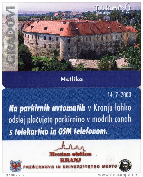 TELECARTES  SLOVENIE  50/100 Imp  Chateau Castel GRADOVI  (lot De 2) - Slovenia