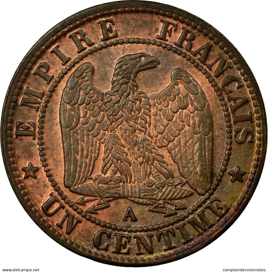 Monnaie, France, Napoleon III, Napoléon III, Centime, 1870, Paris, SUP, Bronze - A. 1 Centime