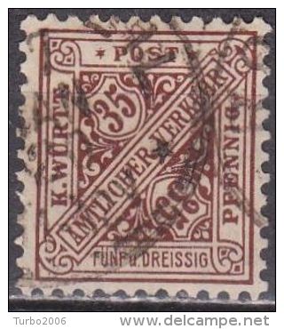 WURTTEMBERG Republik 1919 Dienstmarken 35 Pf. Braun Michel 256 - Andere & Zonder Classificatie