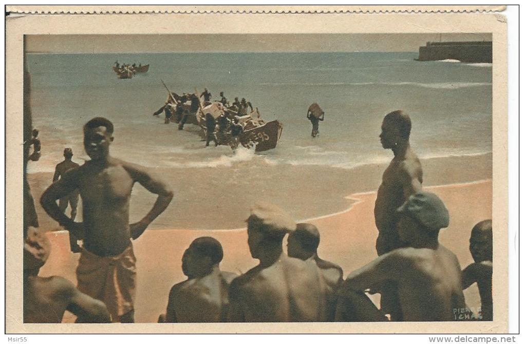 CPA  -  GHANA  - Le Port D´Accra ( Golden Coast)- 1934 - Pierre ICHAC. - Ghana - Gold Coast