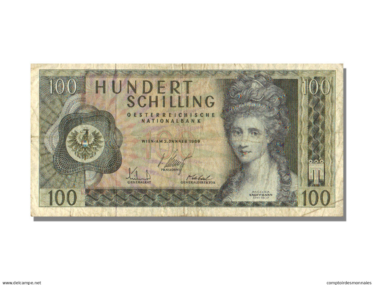 Billet, Autriche, 100 Schilling, 1969, 1969-01-02, KM:145a, TTB - Autriche