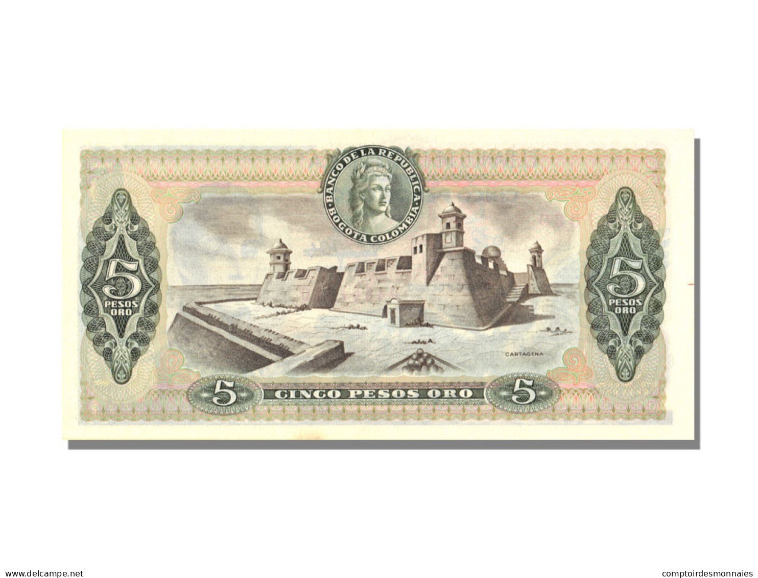 Billet, Colombie, 5 Pesos Oro, 1980, 1980-01-01, KM:406f, NEUF - Colombie