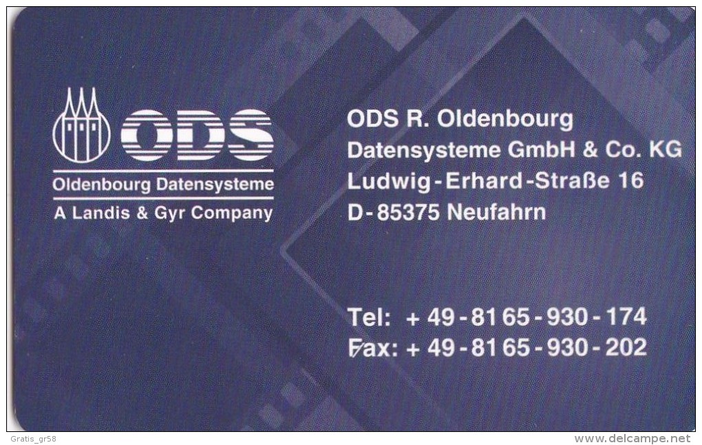 GERMANY - Landis & Gyr ODS Multimedia Test Demo Card, Unused In Folder - T-Series : Tests