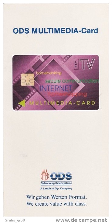 GERMANY - Landis & Gyr ODS Multimedia Test Demo Card, Unused In Folder - T-Series : Ensayos