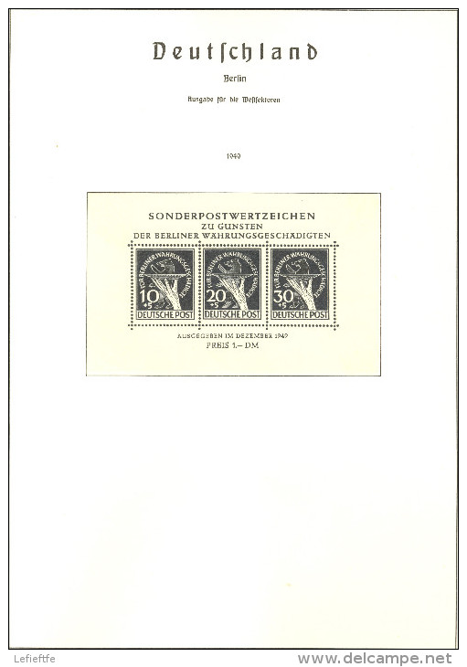 Feuilles Leuchtturm BERLIN 1948/1961 20 pages (Edition Allemande) avec pochettes - Envio gratuito a España