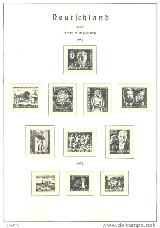 Feuilles Leuchtturm BERLIN 1948/1961 20 pages (Edition Allemande) avec pochettes - Envio gratuito a España
