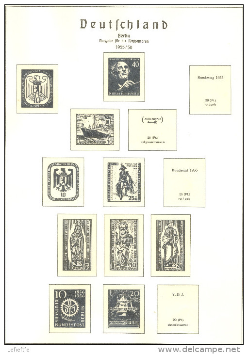Feuilles Leuchtturm BERLIN 1948/1961 20 pages (Edition Allemande) avec pochettes - Envio gratuito a España
