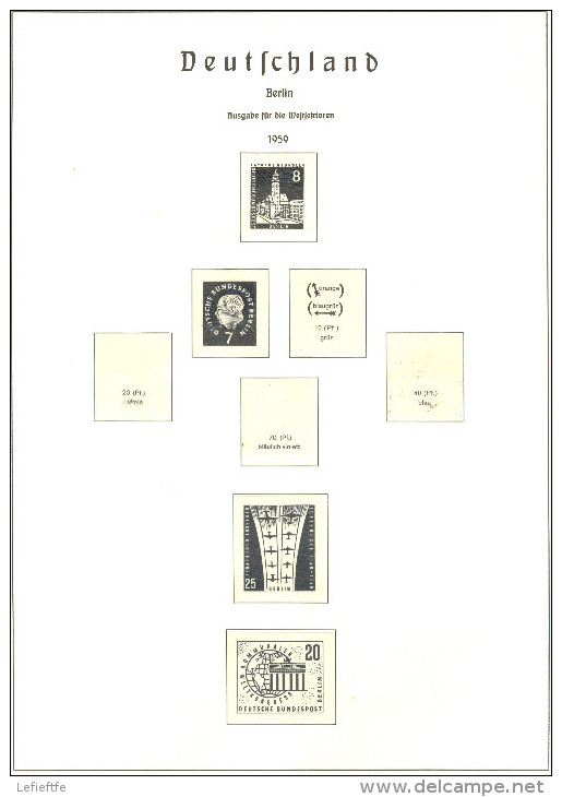 Feuilles Leuchtturm BERLIN 1948/1961 20 pages (Edition Allemande) avec pochettes - Envio gratuito a España