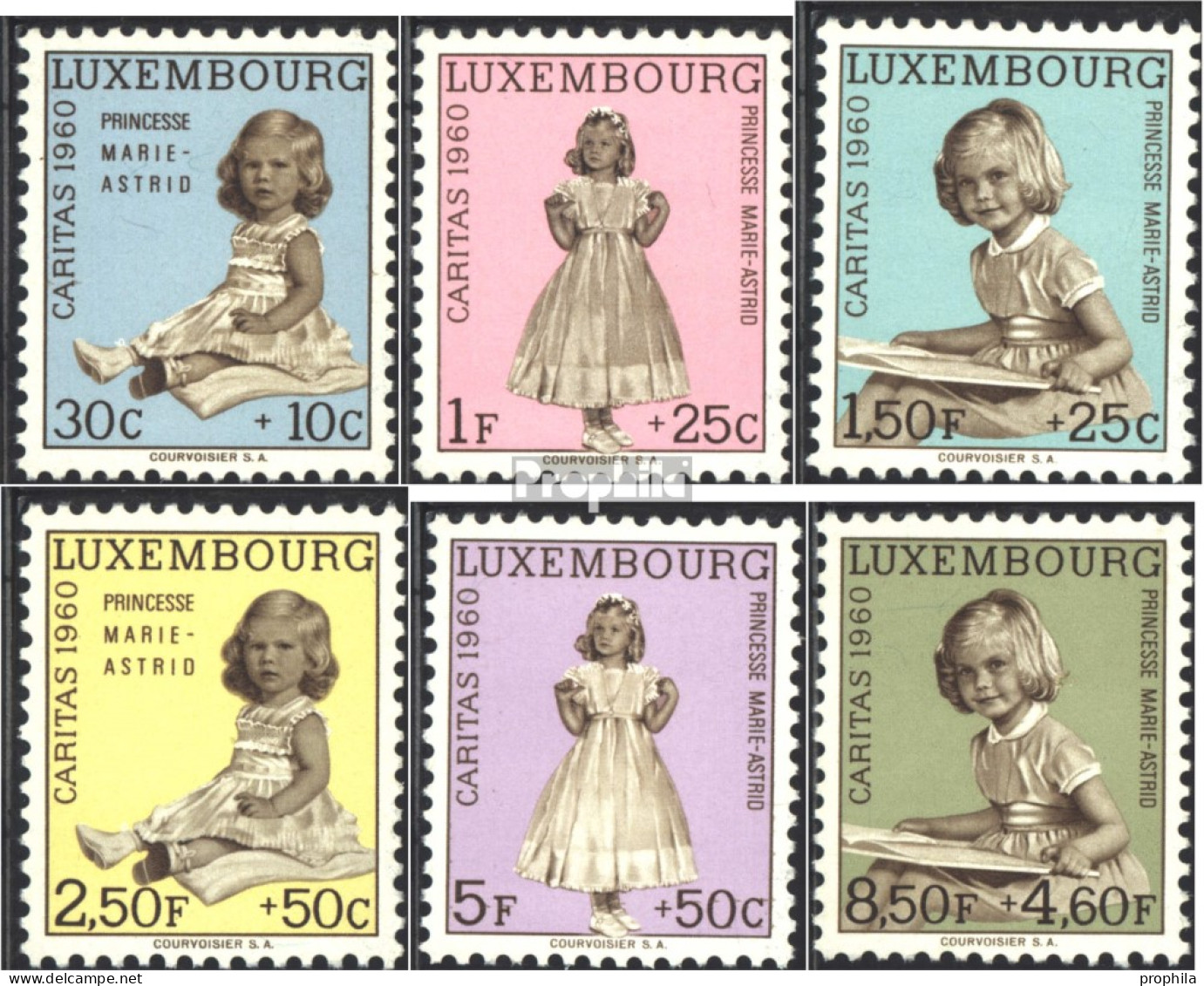 Luxemburg 631-636 (kompl.Ausg.) Postfrisch 1960 Caritas - Ungebraucht