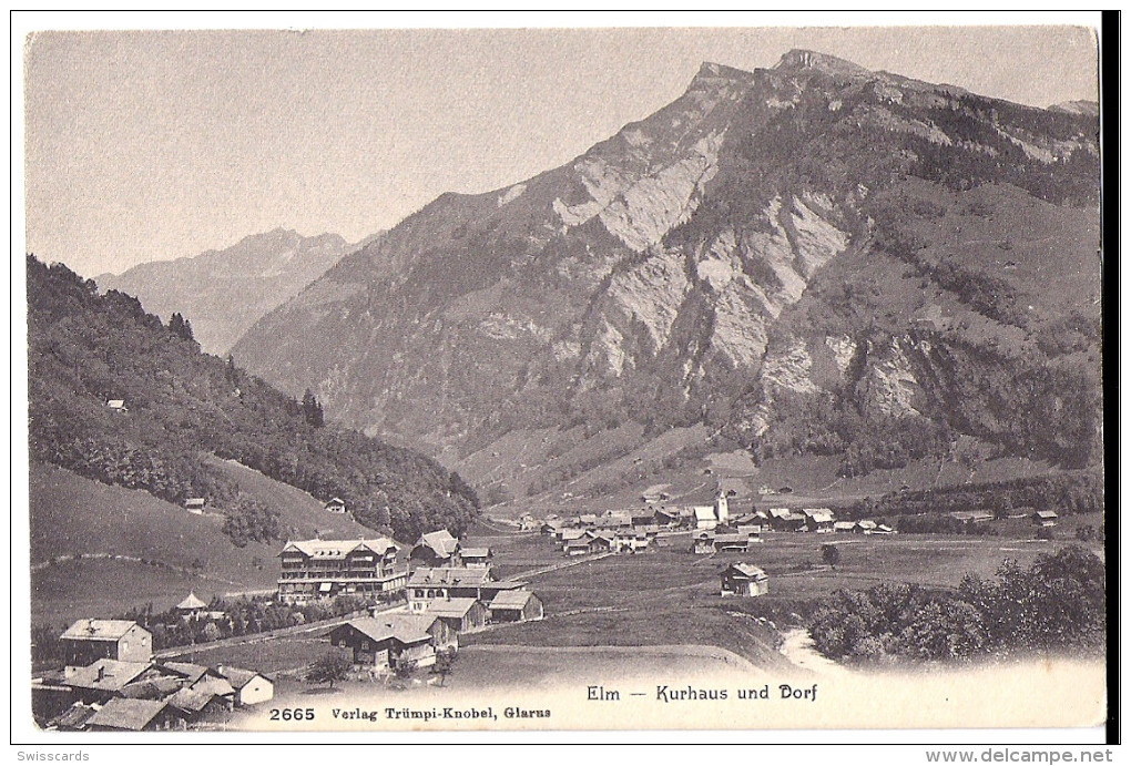 ELM: Kurhaus Und Dorf ~1910 - Elm
