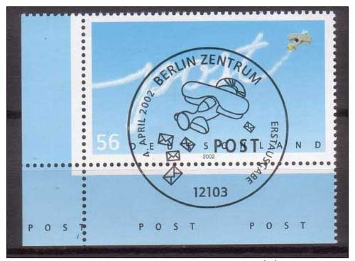 BRD , 2002 , Mi.Nr. 2250 O Eckrand Ersttagsstempel - Gebraucht