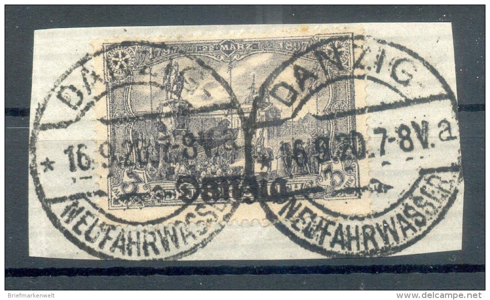 Danzig 13a Echt Gest. Luxusbriefstück BPP (E8357 - Used