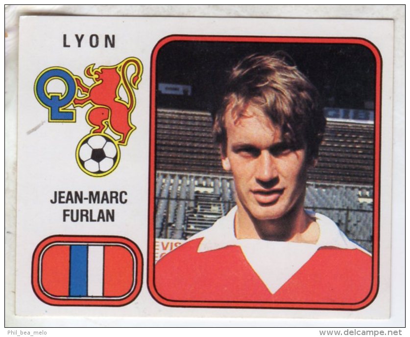 FOOT STICKER FRANCE PANINI FOOTBALL 82 N°119 JEAN-MARC FURLAN - OL OLYMPIQUE LYONNAIS - Edition Française