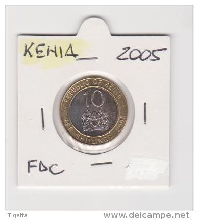 KENIA   10 SHILLINGS  ANNO 2005 FDC - Kenia