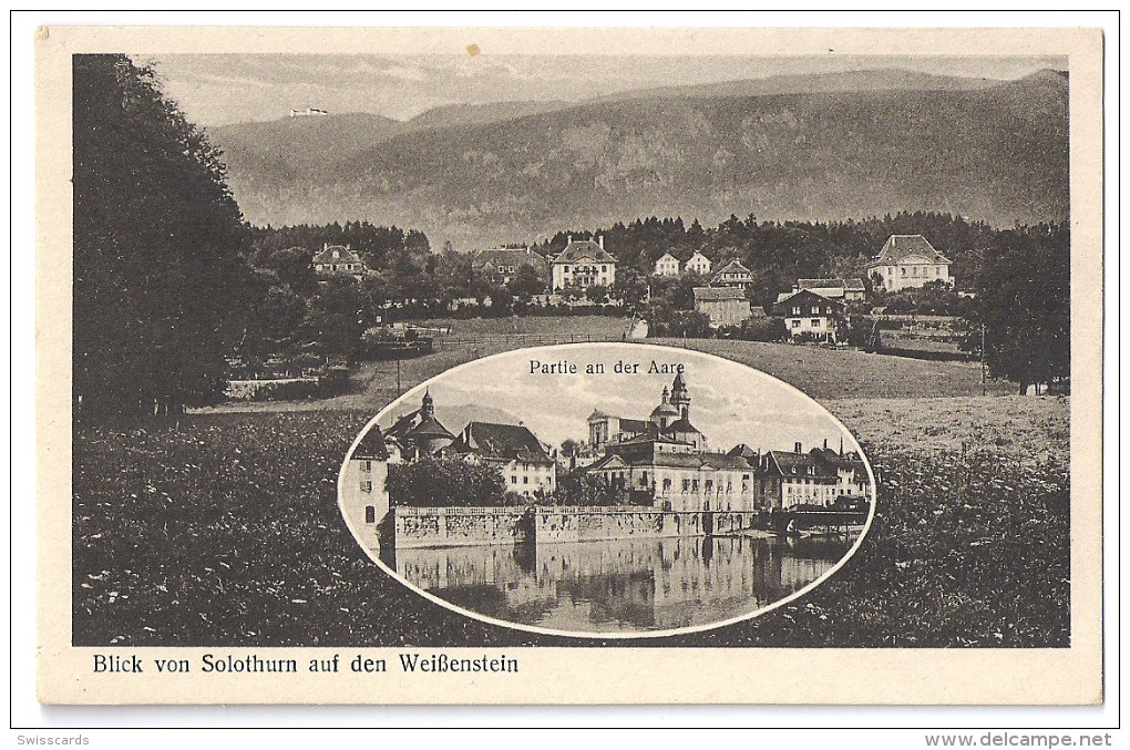 SOLOTHURN: 2-Bild-AK Mit Weissenstein ~1920 - Autres & Non Classés