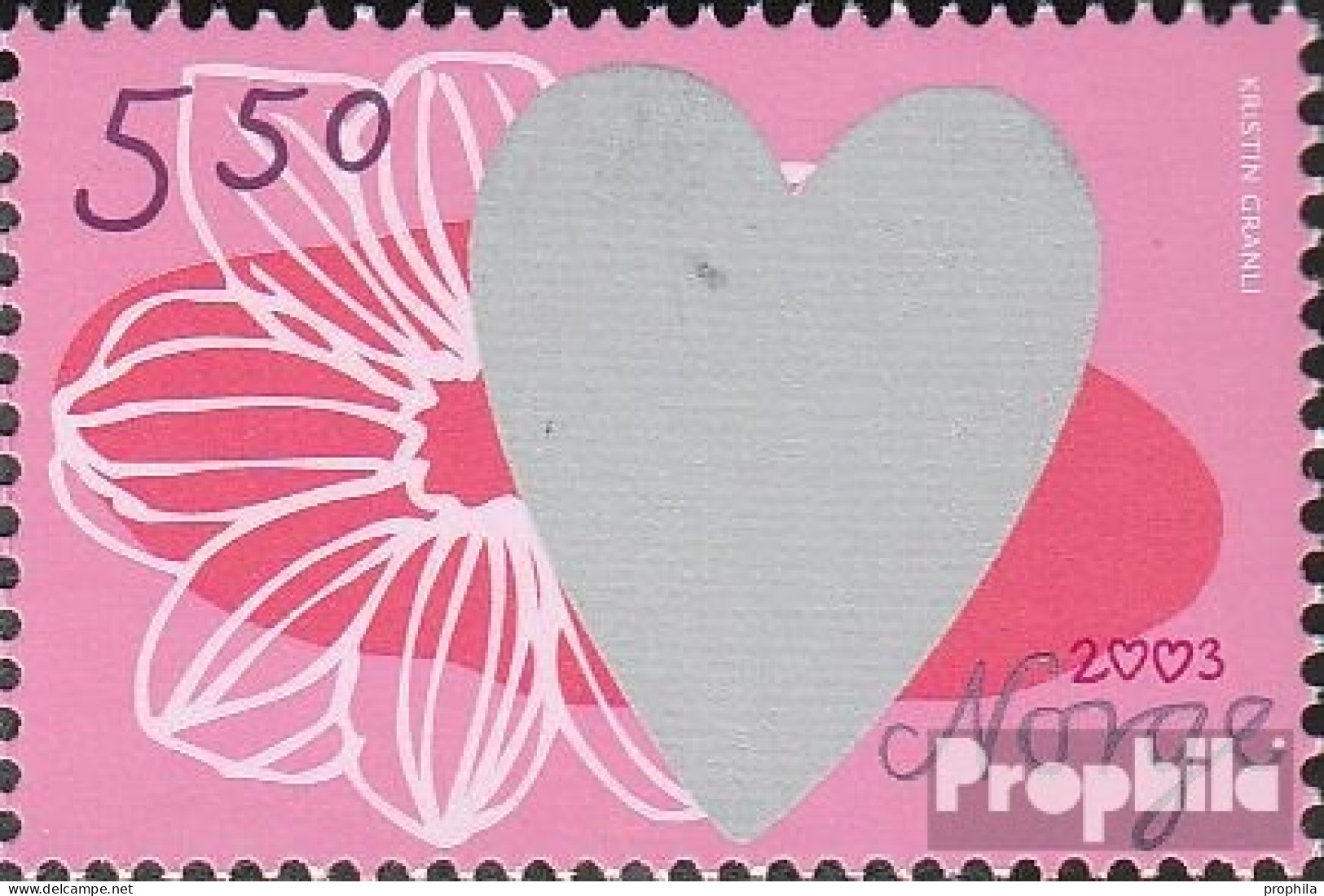 Norwegen 1462 (kompl.Ausg.) Postfrisch 2003 Valentinstag - Ungebraucht