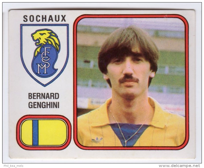 FOOT STICKER FRANCE PANINI FOOTBALL 82 N°267 BERNARD GENGHINI - FC SOCHAUX - Edition Française