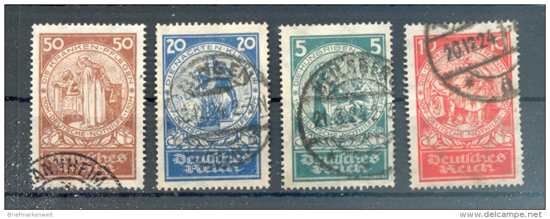DR-Weimar 351/54 SATZ Gest. 100EUR (F2981 - Used Stamps