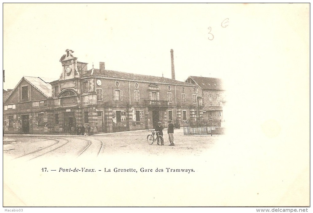 01 Ain  :    Pont De Vaux  La Grenette , Gare Des Tramways  Réf 976 - Pont-de-Vaux