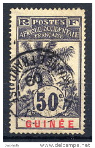 GUINEA 1906-07 Palms 50c. Used.  Yv. 43 - Gebraucht