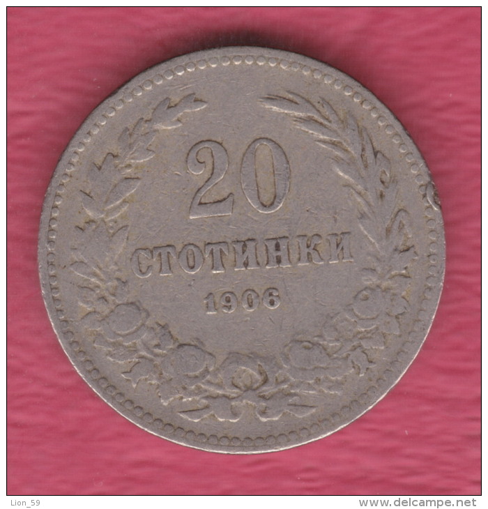 F5117 / - 20 Stotinki - 1906 - Bulgaria Bulgarie Bulgarien Bulgarije - Coins Monnaies Munzen - Bulgaria