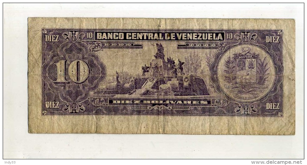 - VENEZUELA   . BILLET DE 10 B. 1988 - Venezuela
