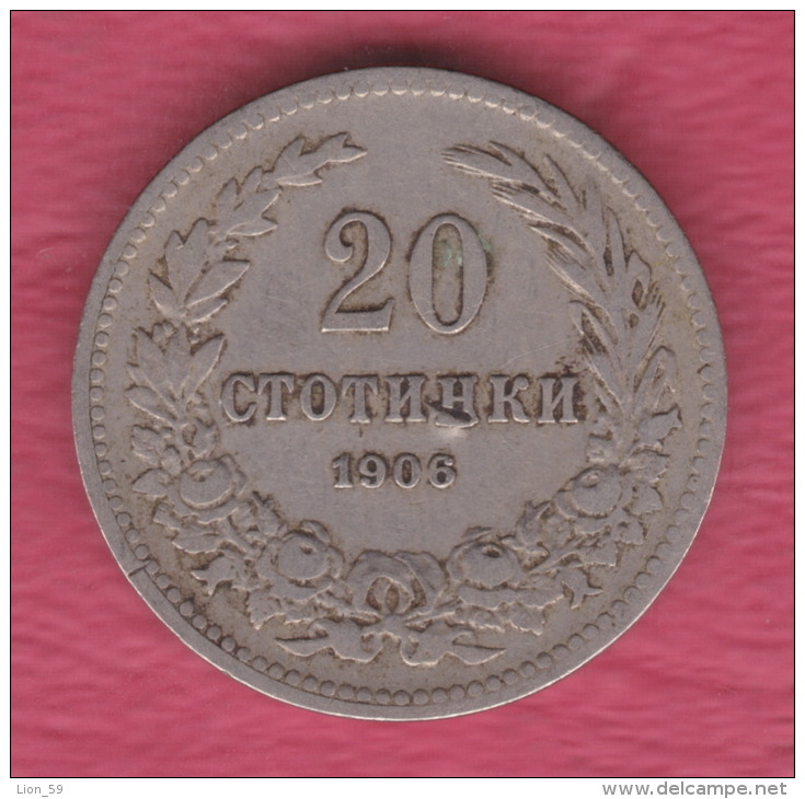 F5135 / - 20 Stotinki - 1906 - Bulgaria Bulgarie Bulgarien Bulgarije - Coins Monnaies Munzen - Bulgaria