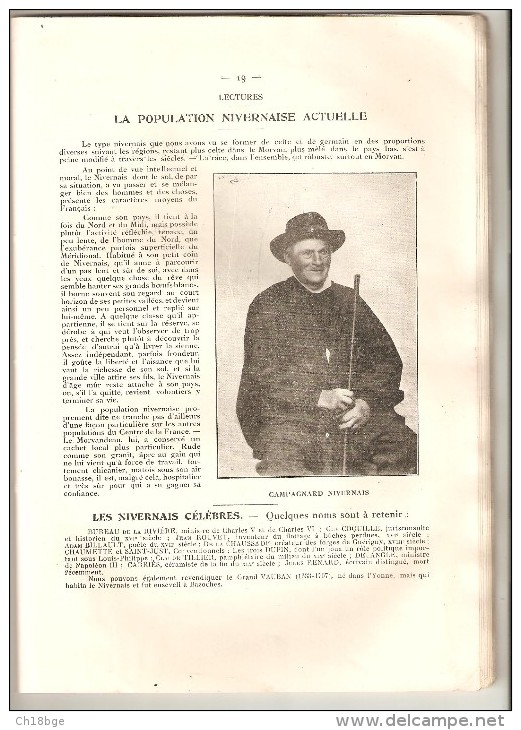 58  Géographie scolaire du Département de la Nièvre par Bénard & Niaudet 1928 Editeur Poussière Cosne